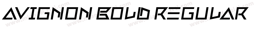 Avignon-Bold Regular字体转换
